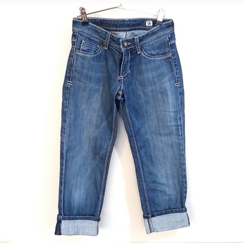 People’s Liberation IRENE Denim Capri Clam Diggers